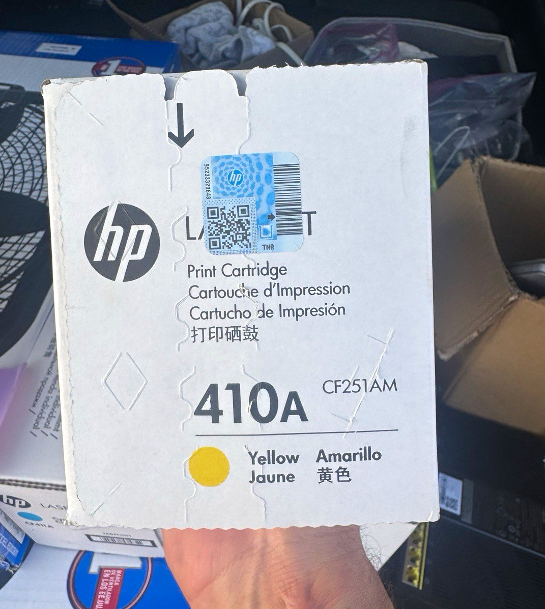HP 410A CF251AM Yellow Genuine/Original LaserJet Laser Toner Cartridge