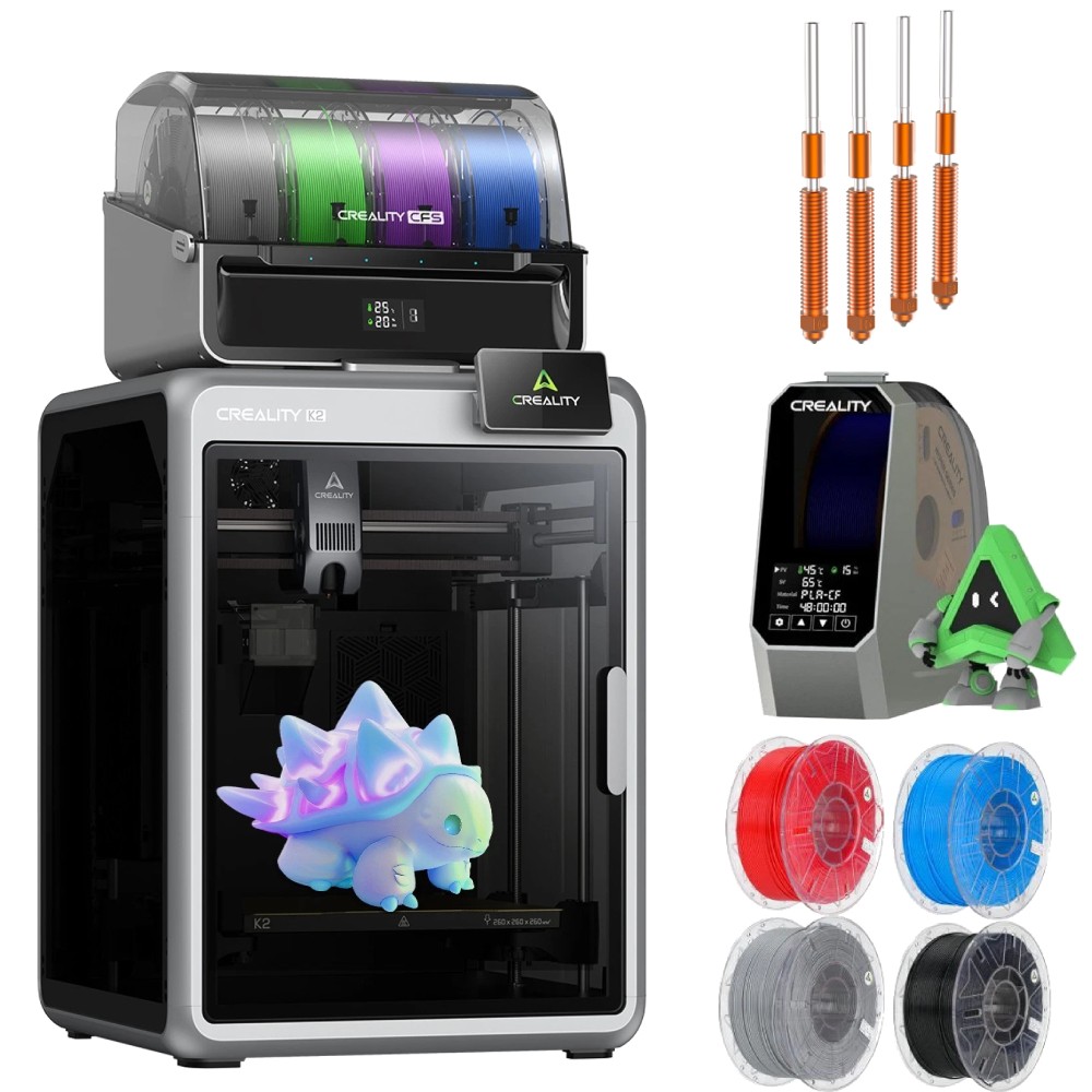 Creality K2 Combo 3D Printer 600mm/s 260*260*260mm with Dryer+RFID PLA+Nozzle