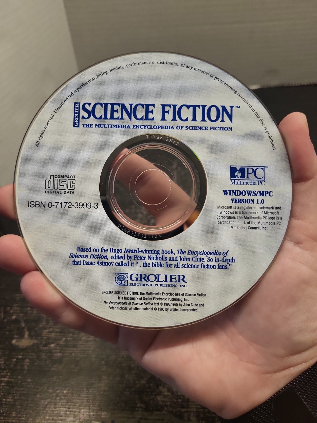 Grolier The Multimedia Encyclopedia of Science Fiction Windows MPC CD-ROM 1995