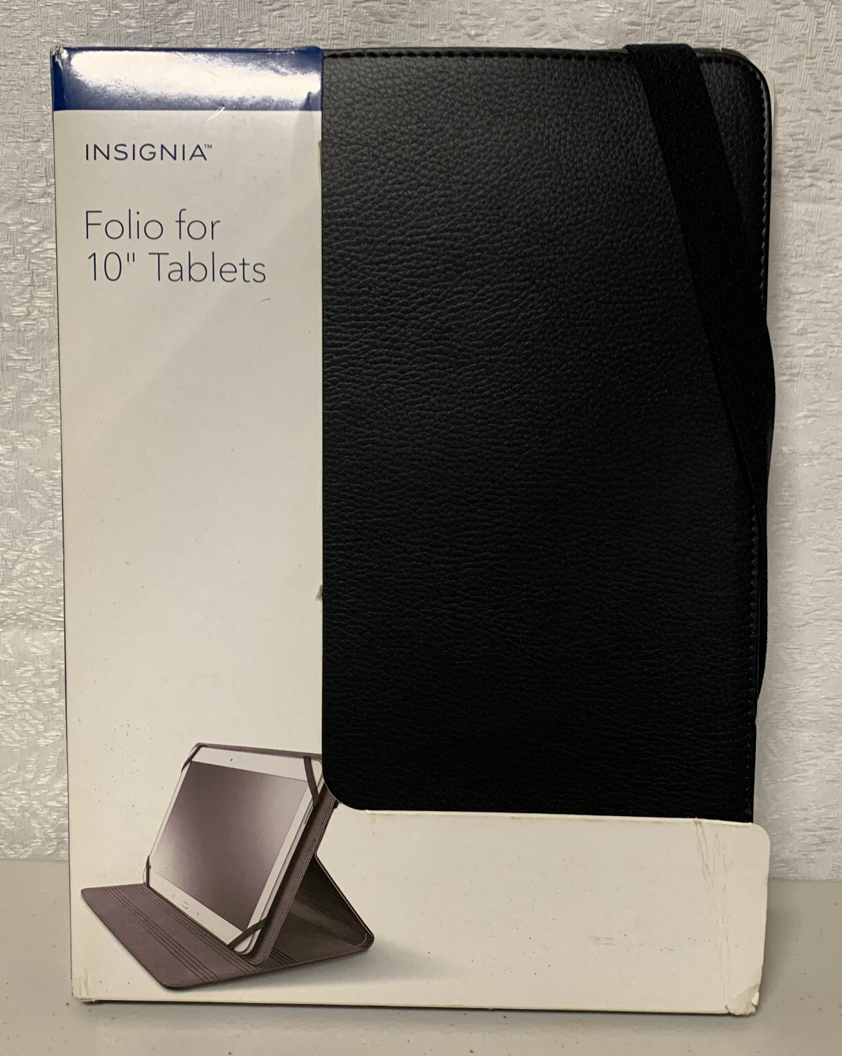 Insignia Folio For 10” Tablets New Soft Leather Like Material U15