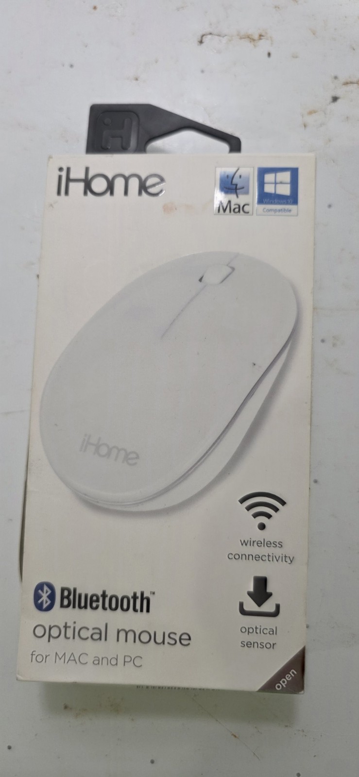 iHome Wireless Optical Mouse for MAC and PC New in Package White 