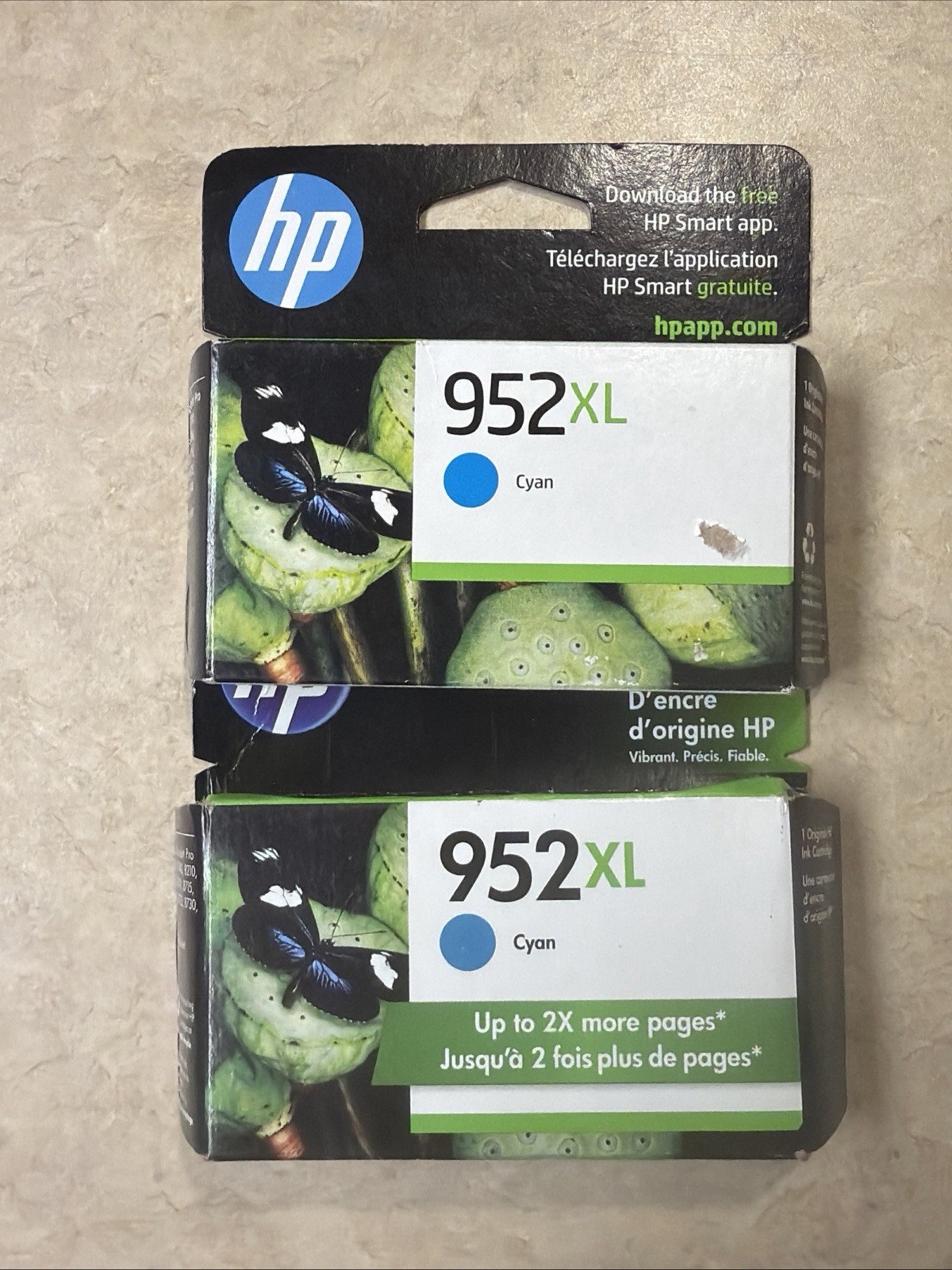 Genuine HP 952XL Cyan High Yield Ink Cartridge (L0S61AN) Expired New