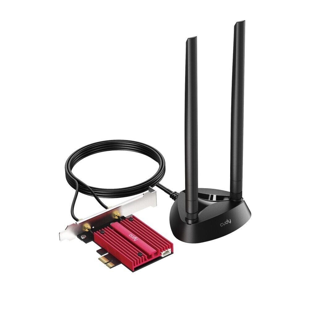 Cudy AX5400 Wireless Tri-Band Wi-Fi 6/6E Bluetooth 5.2 PCI Express Card | WE4000