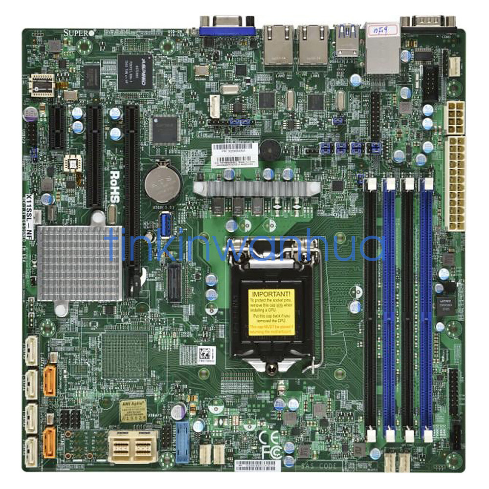 For Supermicro X11SSL-nF Intel C232 Chipset LGA 1151 DDR4 Server Motherboard