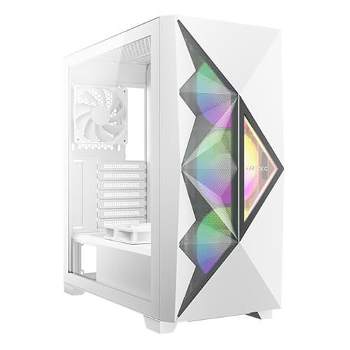 ANTEC DF800 Flux White PC Computer Mid-Tower ATX Gaming Case DF800FLUXW