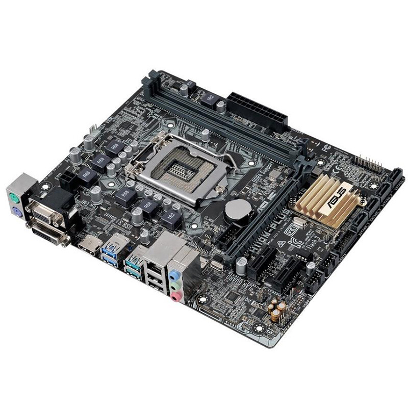 For ASUS H110M-PLUS Motherboard LGA1151 DDR4 Mainboard Tested