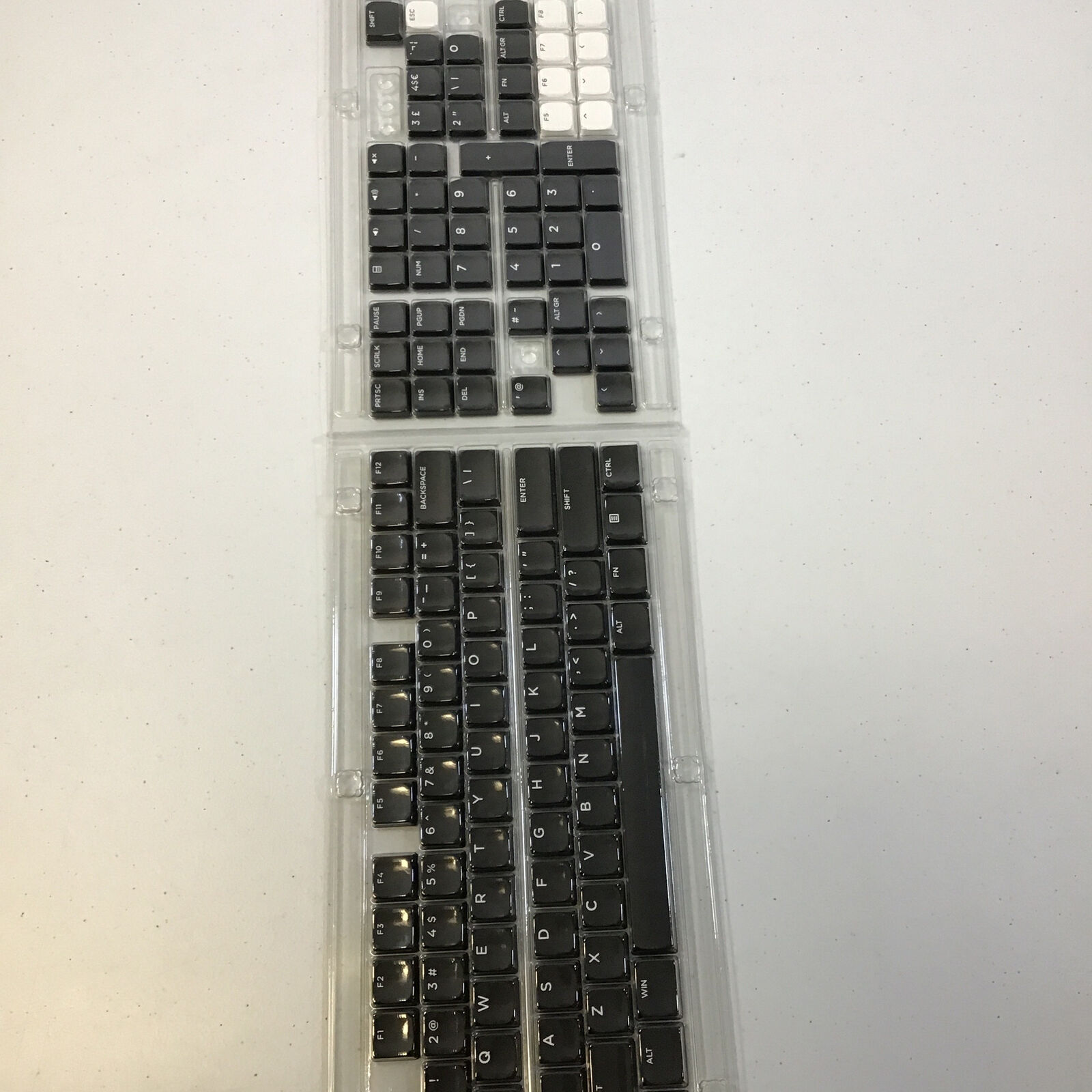 XVX Black 75 Percent PBT Custom Low Profile Keyboard Keycaps