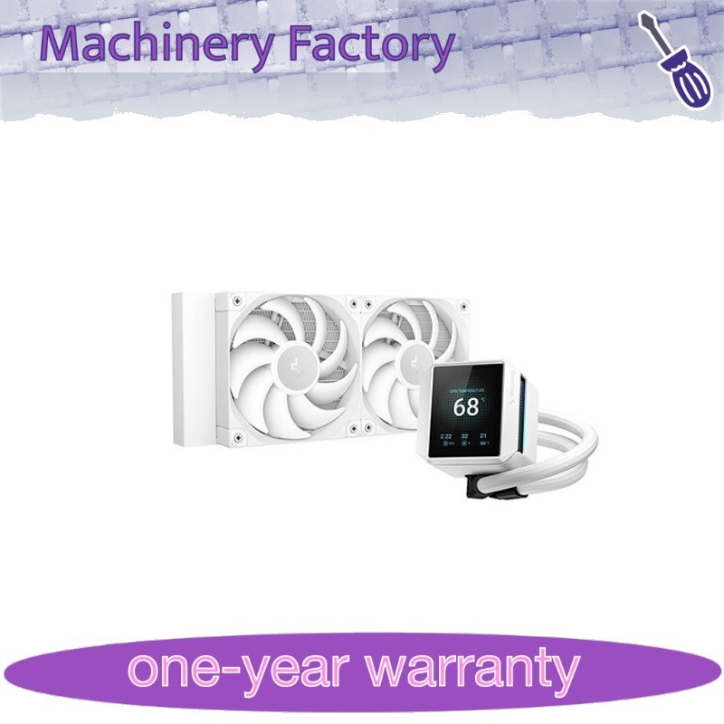 New DeepCool MYSTIQUE 240 White 5th Gen Liquid Cooler with 2.8” LCD Screen