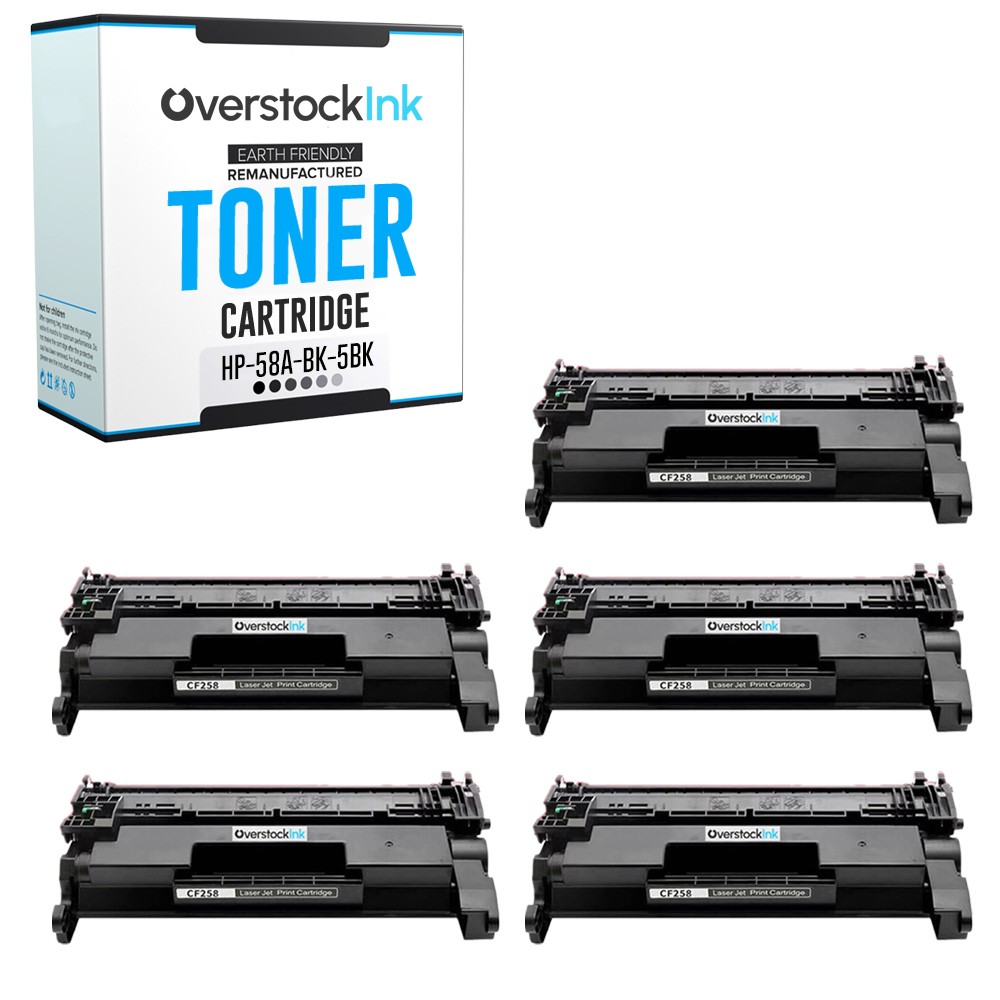 5PK Replacement OSI 58A Toner Cartridges for HP LaserJet Pro M304a M404dn M404dw