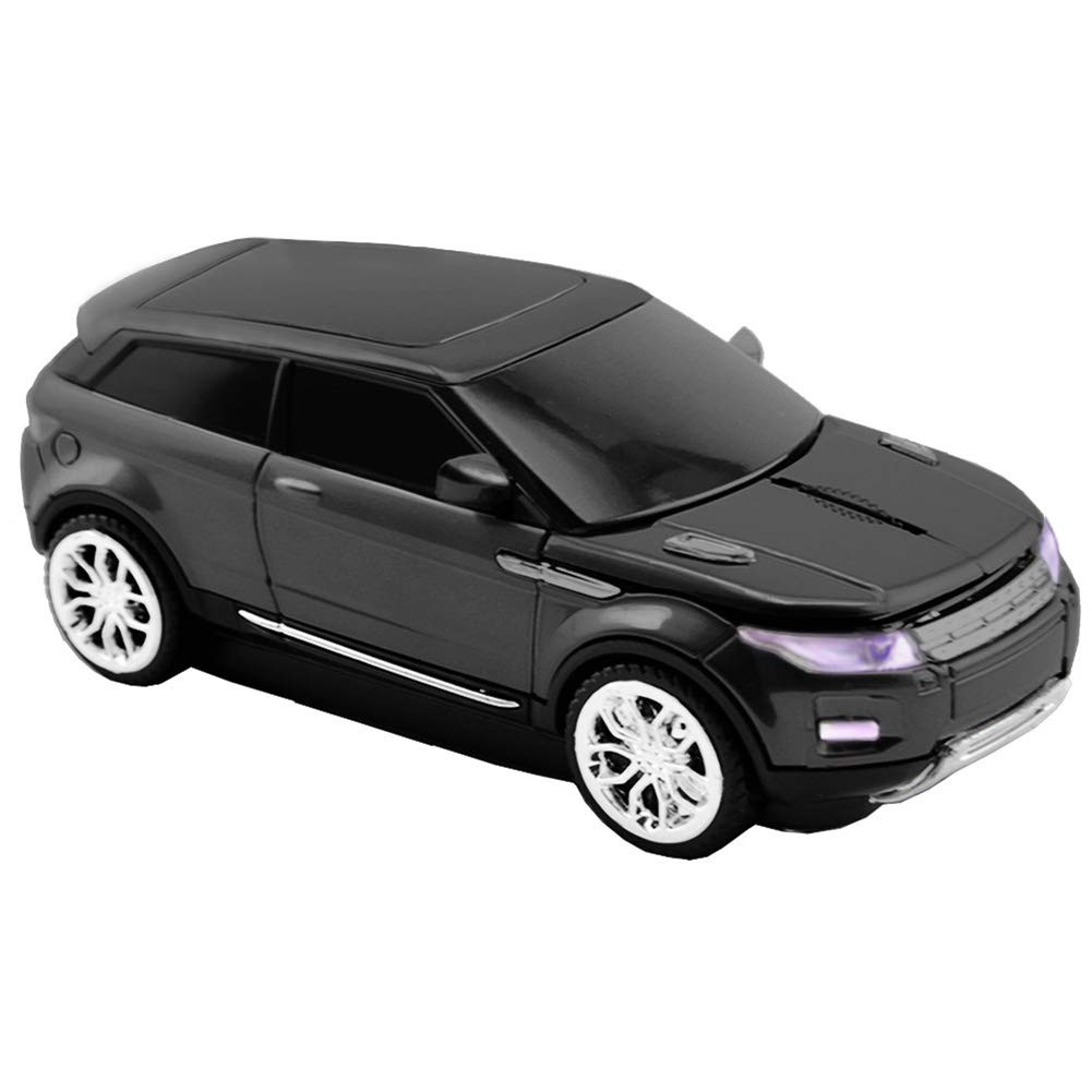 Black Wireless Cool Sport SUV Car Shape Mouse 2.4GHz Optical 1600 DPI