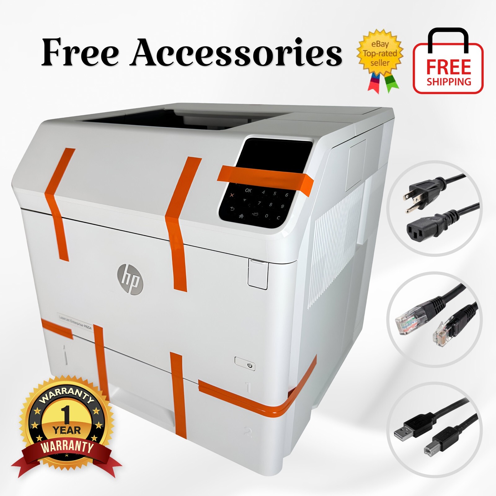 HP LaserJet Enterprise M604n Workgroup Network Laser Printer ✅Expertly Serviced
