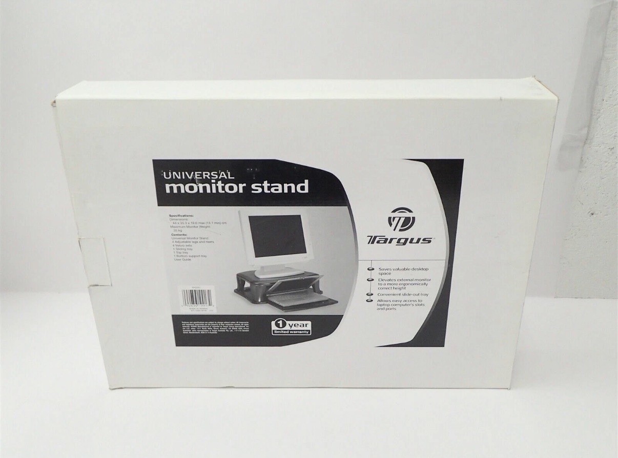 Lot of five (5) Targus Universal Monitor Stands, Model PA235U.