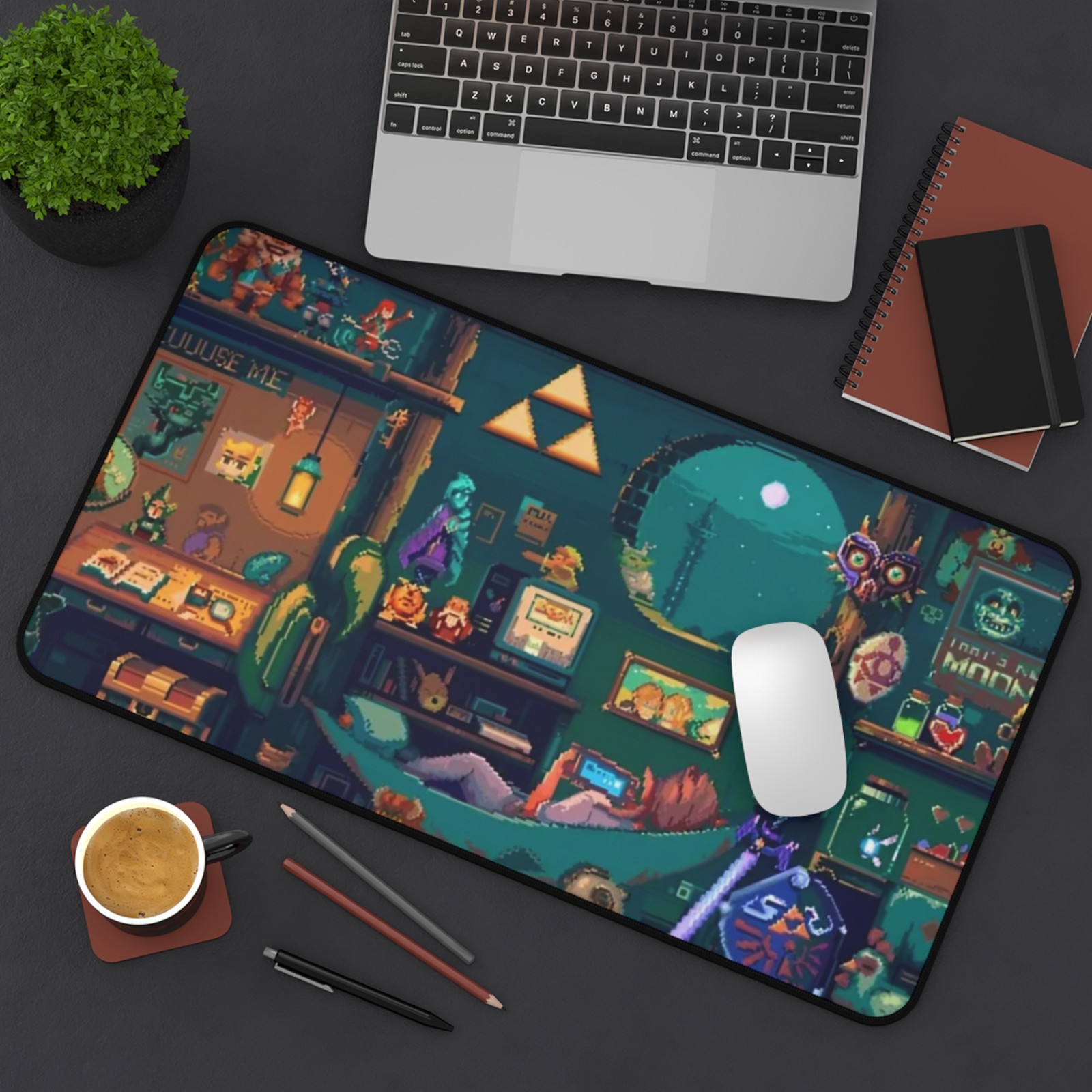 Retro LOZ Pixel Art Desk Mat | Gaming Pixel Retro Desk Pad