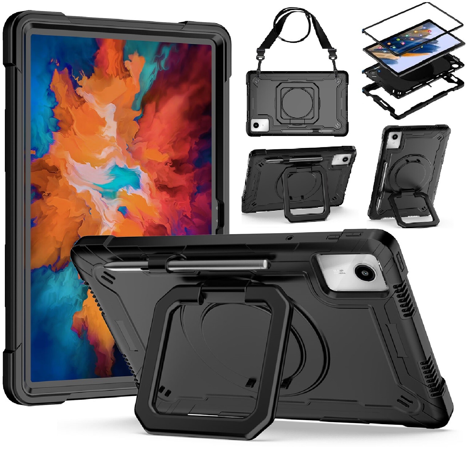Lenovo Idea Tab 11''/ M11/ K11/ M10 Plus 3rd Gen Shockproof Rotatable Stand Case