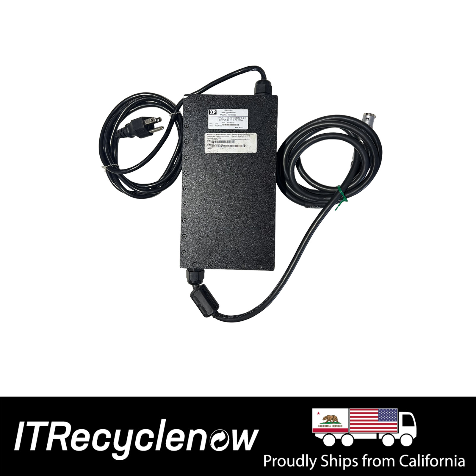 XP Industrial Power Supply 24V DC 156w 6.7A Lemo 4 Pin Model: 101666-03
