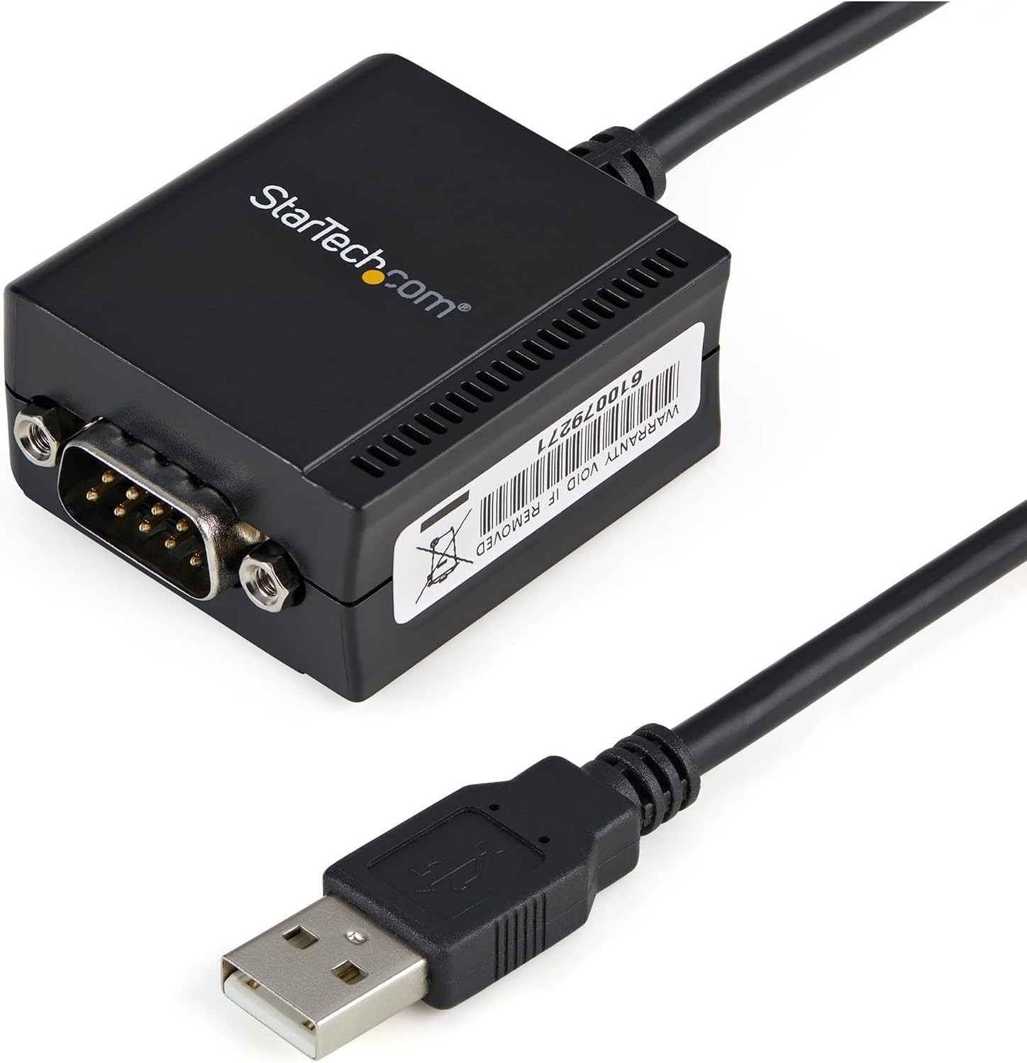 StarTech 6ft 1-Port FTDI USB to Serial RS232 Adapter, TAA ICUSB2321F