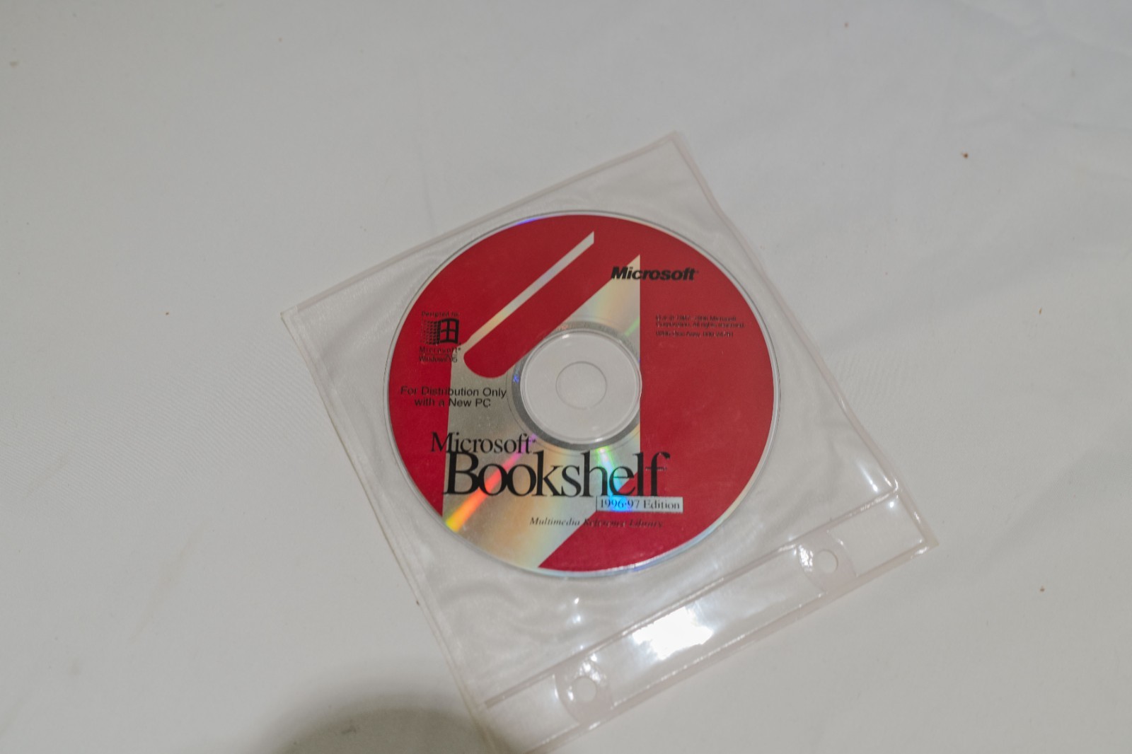 Microsoft Bookshelf 1999 CD and Product ID - Sealed