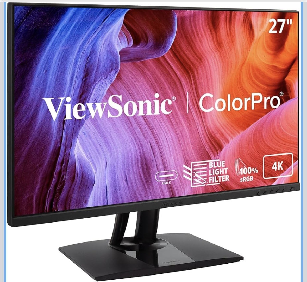 ViewSonic VP2756-4K 27 Inch 4K UHD IPS Ergonomic Monitor with Ultra-Thin Bezels