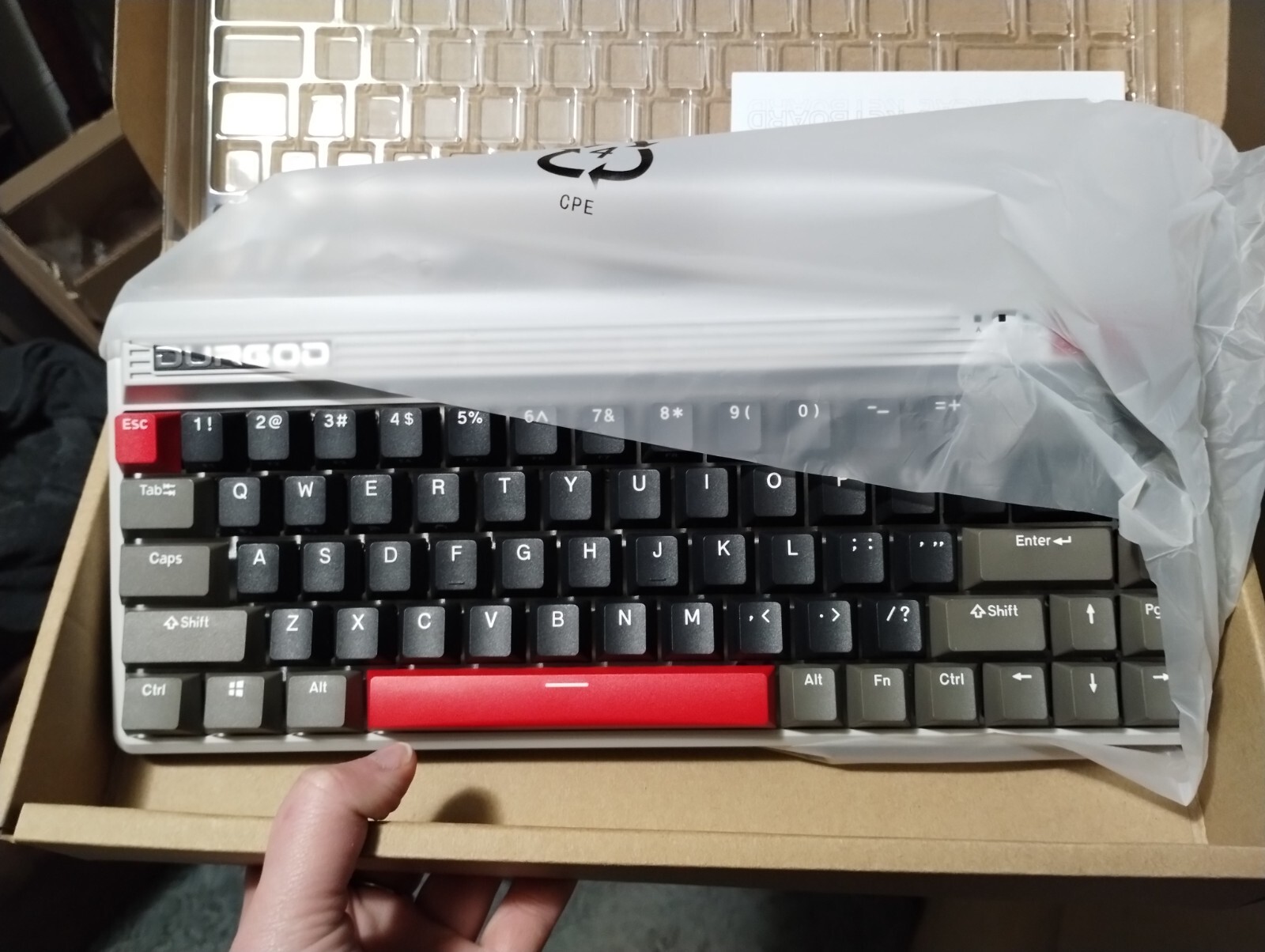 Durgod Fusion Mechanical Retro Keyboard | 65% Layout | Cherry Black