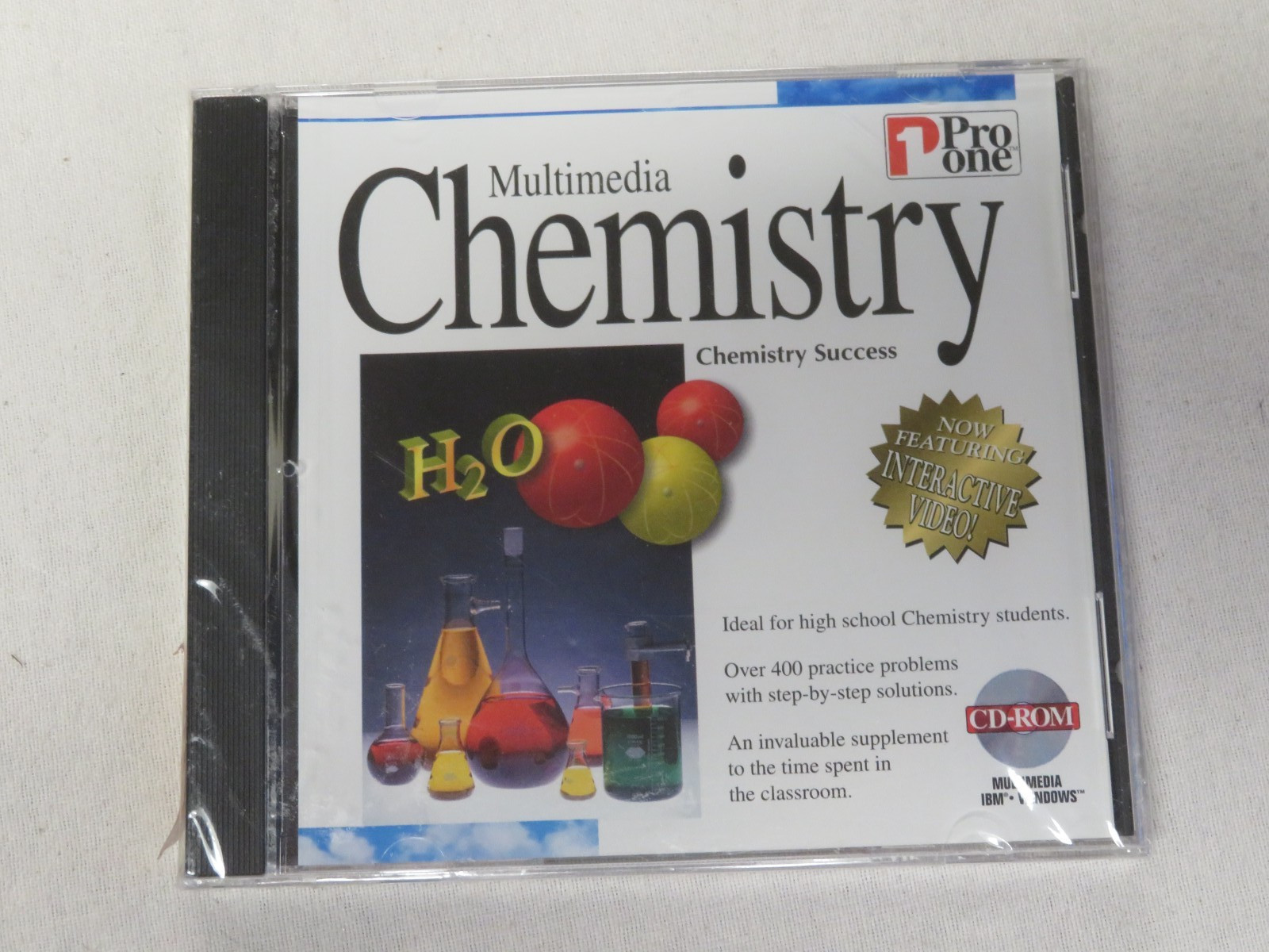 Pro One Multi Media Chemistry High School Math Window Software CD-ROM Disc NEW