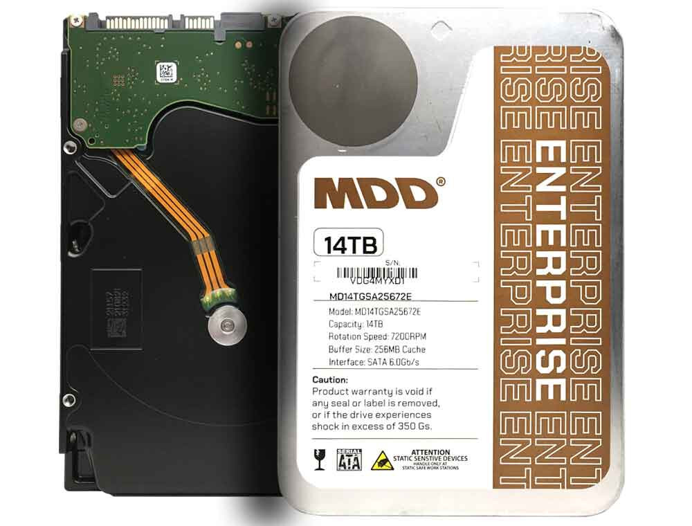 MDD 14TB 7200RPM 256MB Cache SATA 6.0Gb/s 3.5" Internal Enterprise Hard Drive