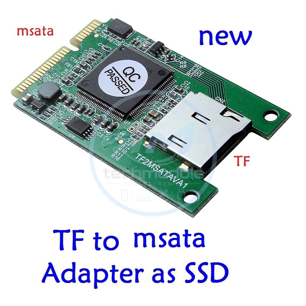 Micro sd TF card to msata Adapter as SSD for Notebook high speed SSD