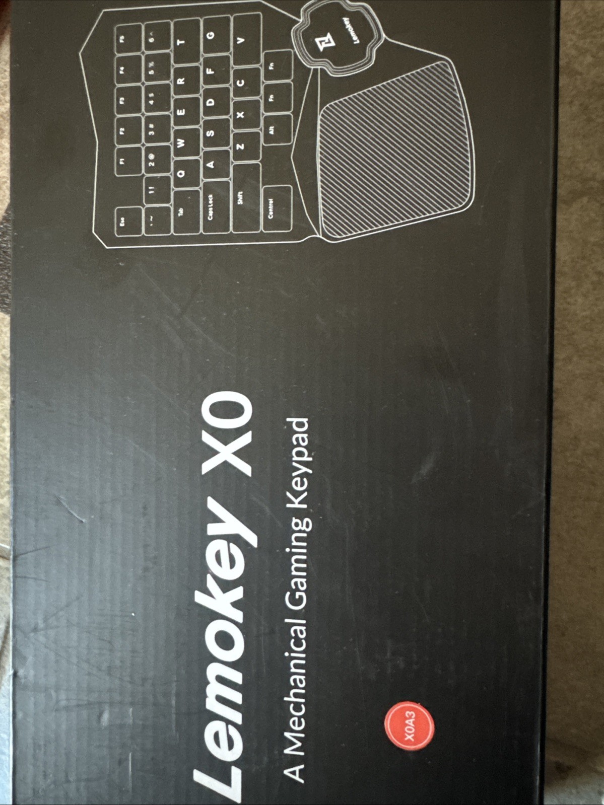LEMOKEY X0 One Handed Gaming Keyboard, 35 Keys North-Facing Red Backlit Wired