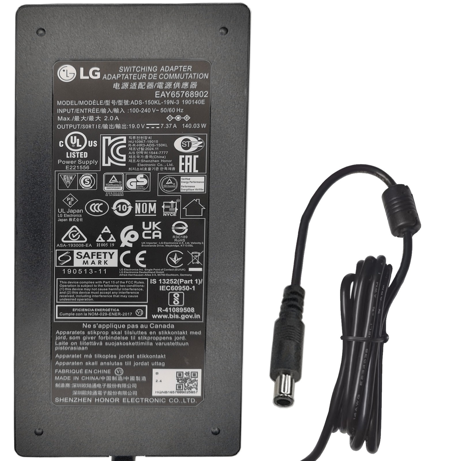 Genuine 19V AC Adapter For LG MyView 27'' 32'' Smart 4K Monitor Power Supply PSU