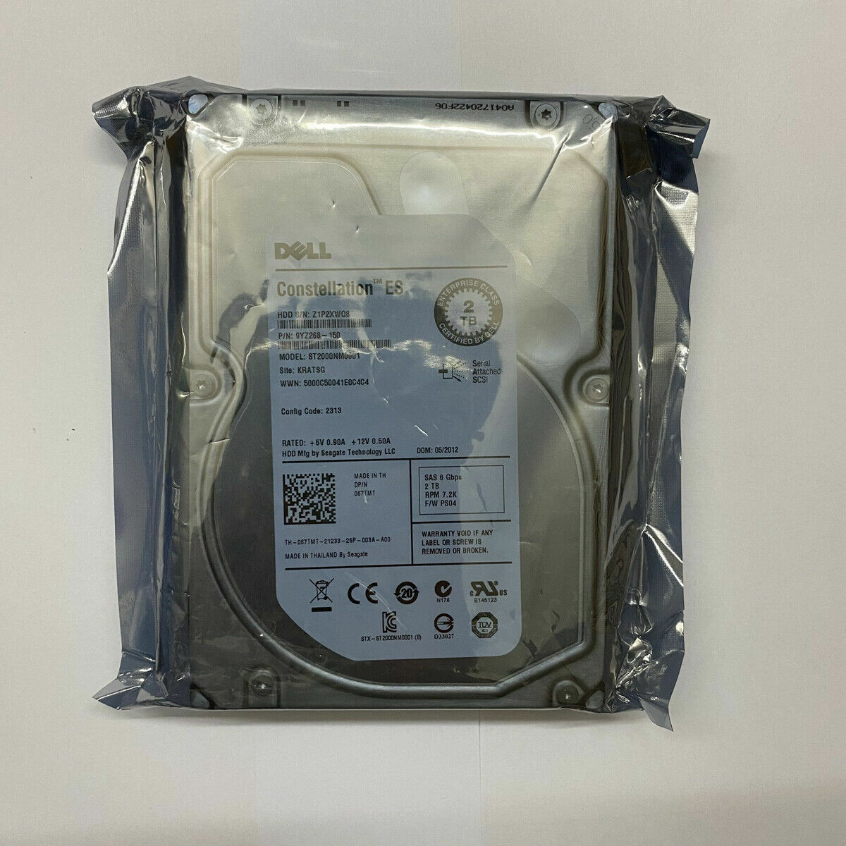 NEW FOR DELL Seagate ST2000NM0001 2TB SAS 7.2K 6Gb/s 3.5'' HDD