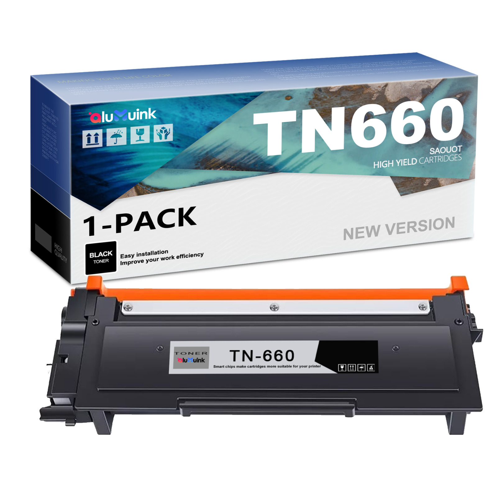 1Bk TN660 TN630  Toner Cartridge Replacement For Brother HL-L2320D  HL-L2340DW