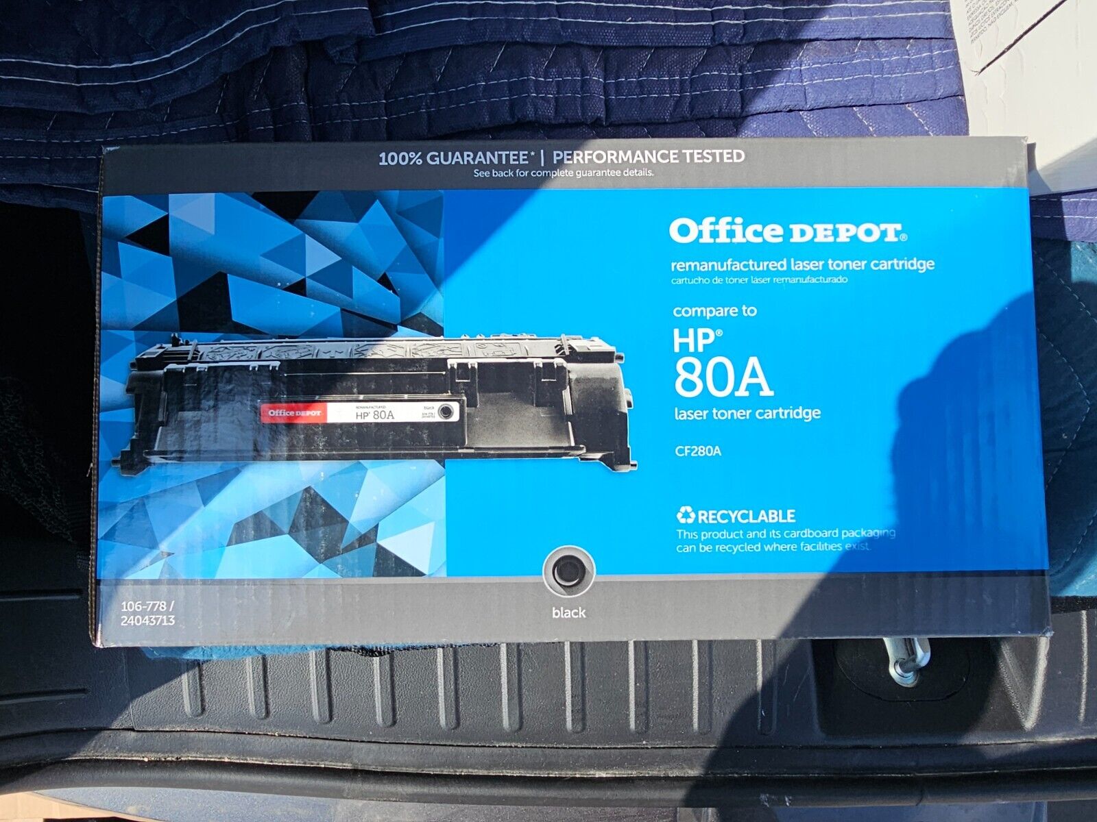 Office Depot Brand Black Laser Toner Cartridge Replacement HP80A
