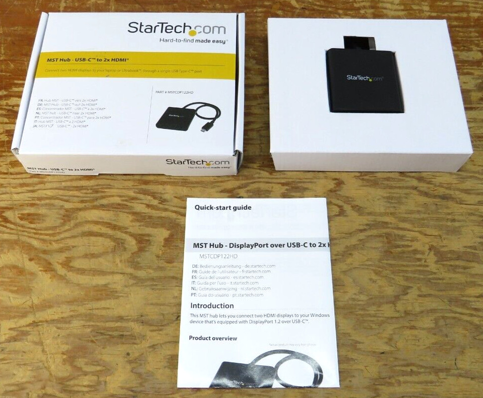 StarTech MST Hub - USB-C to 2X HDMI Part# MSTCDP122HD