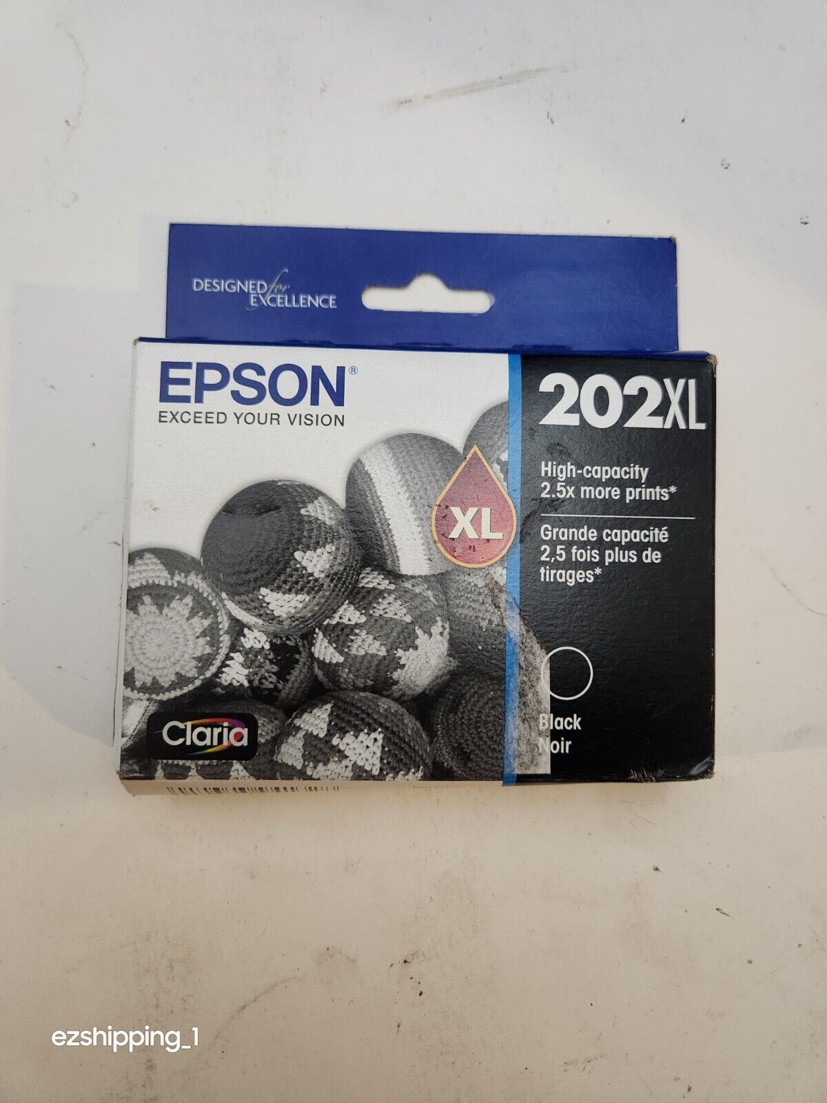 Epson 202XL Black Ink Cartridge Genuine Original OEM New Sealed Box 2026