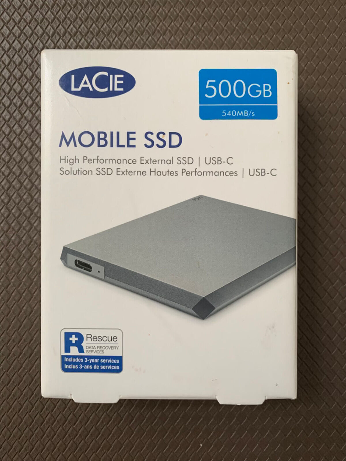 LaCie Mobile SSD 500GB High Performance External SSD USB-C