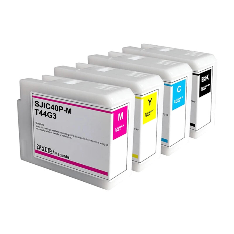 New SJIC40P Ink Cartridges 1‑Set for Epson C6550A C6050P Color Label Printer