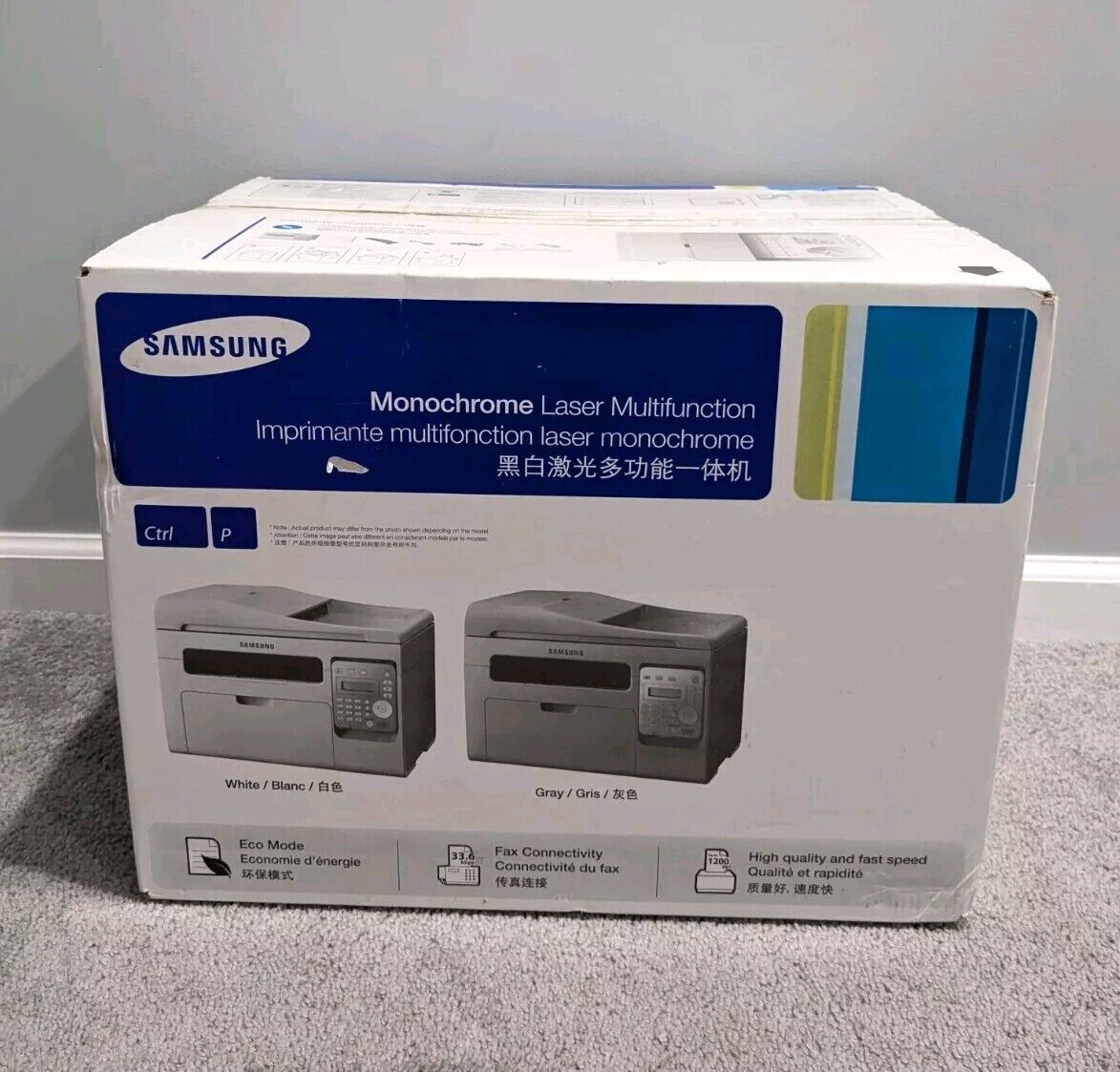 Brand New Samsung SCX-3405W All-In-One Wireless B&W Laser Printer Monochrome USB