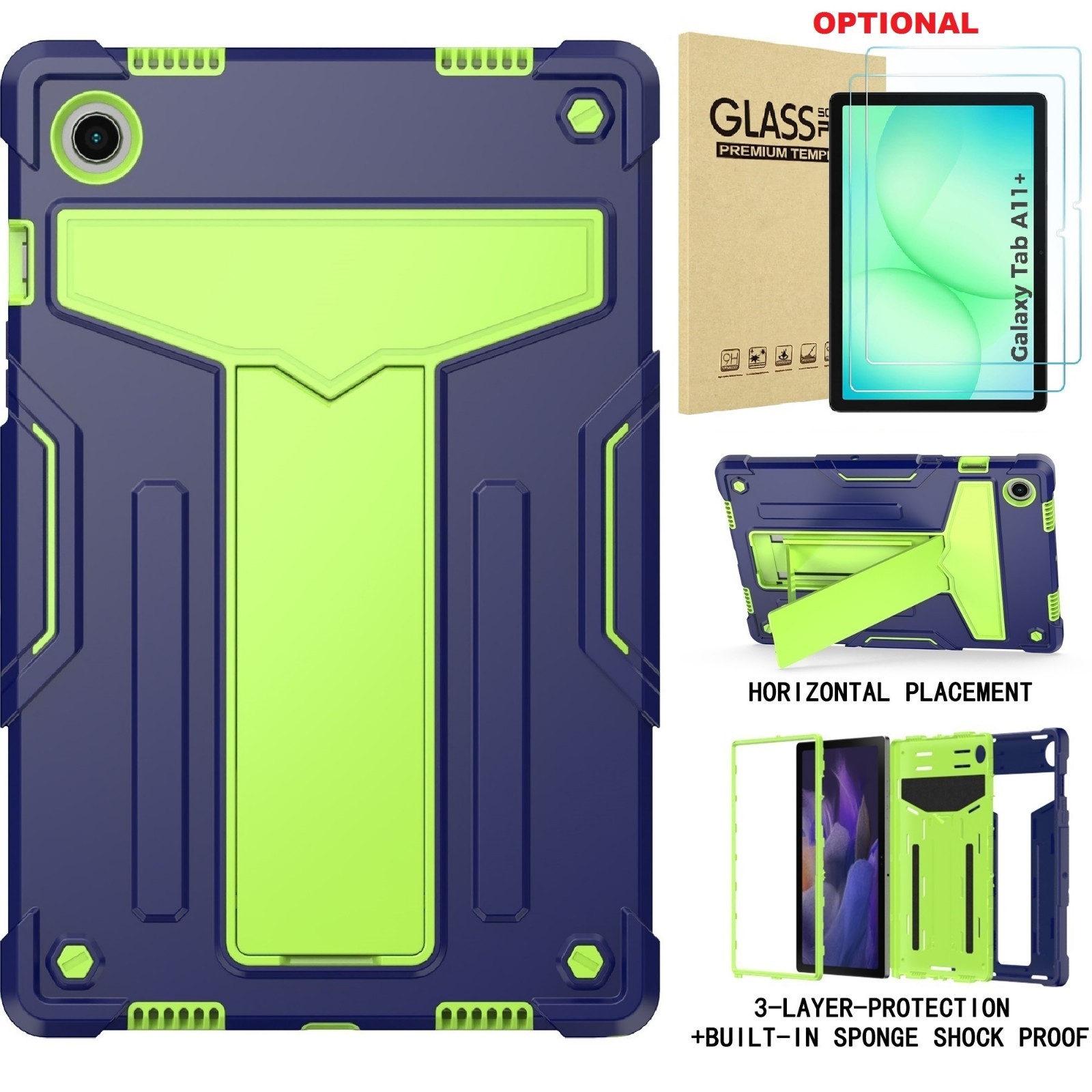 Case for Samsung Galaxy Tab A11+ Plus 11" 2026 Heavy Duty Shockproof Rugged Case