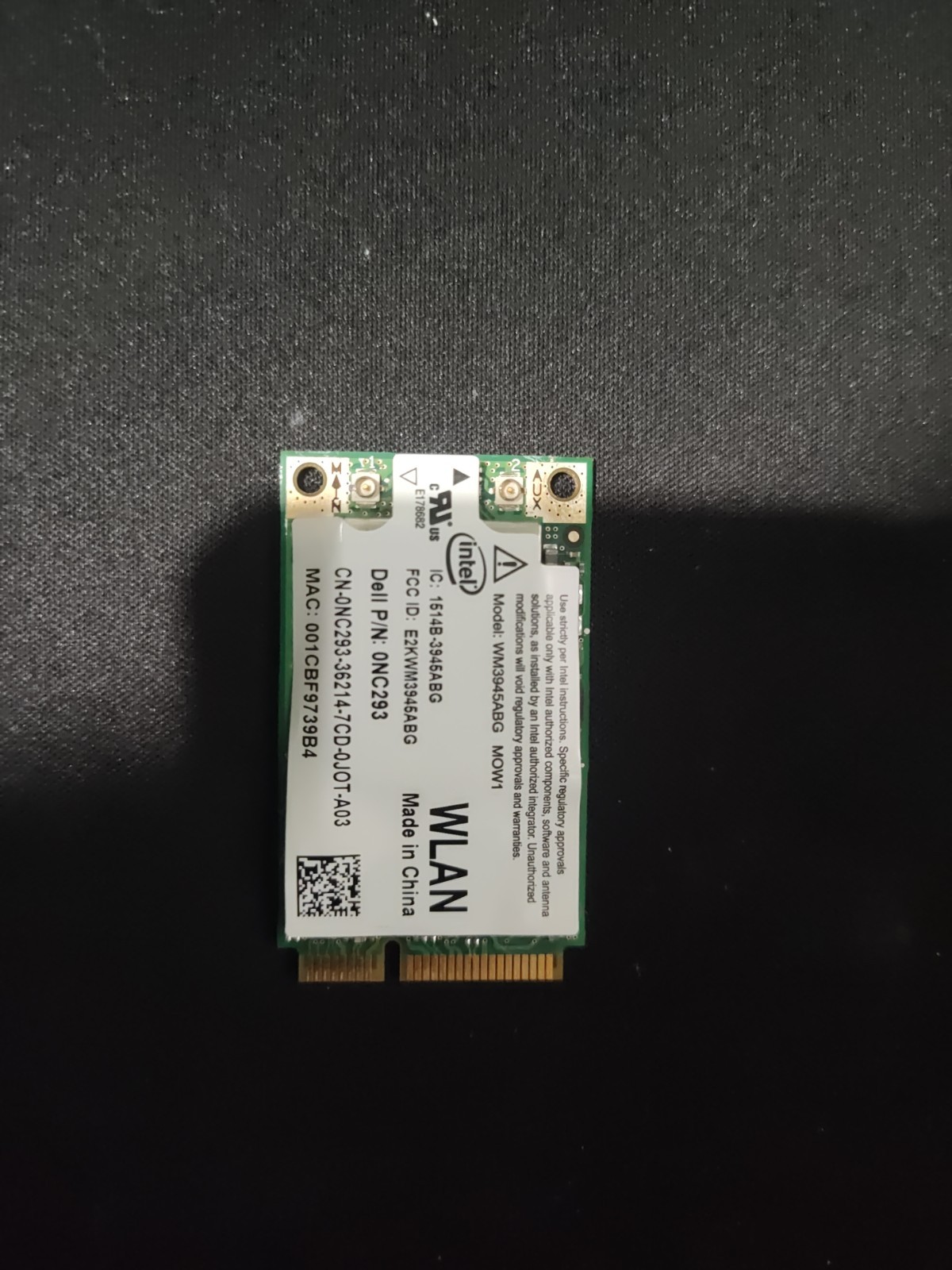 HP Intel PRO/Wireless WM3945ABG a/b/g Mini-PCIE - 407576-001