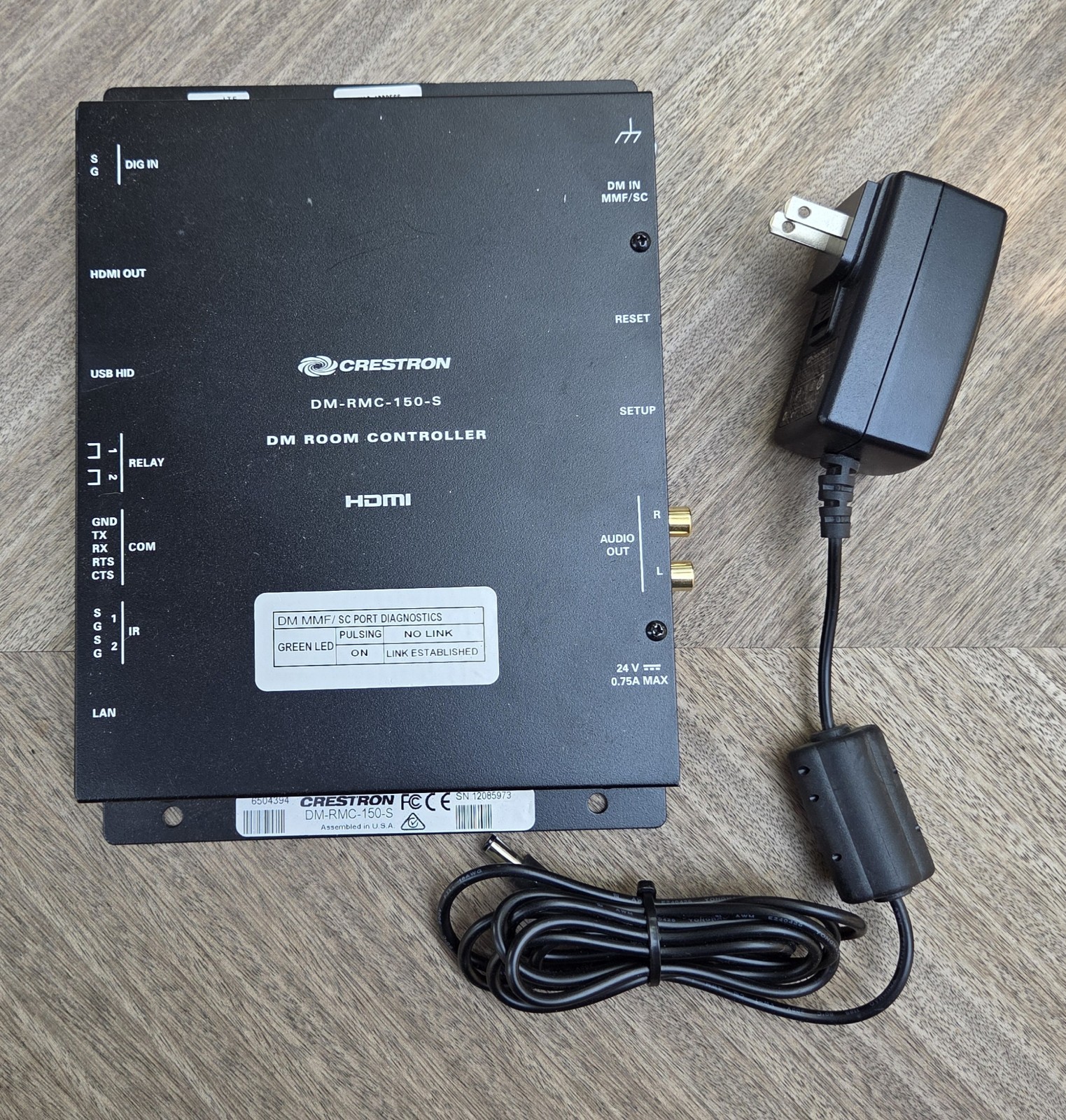 Crestron - DM-RMC-150-S | DigitalMedia 8G Fiber Receiver & Room Controller 150