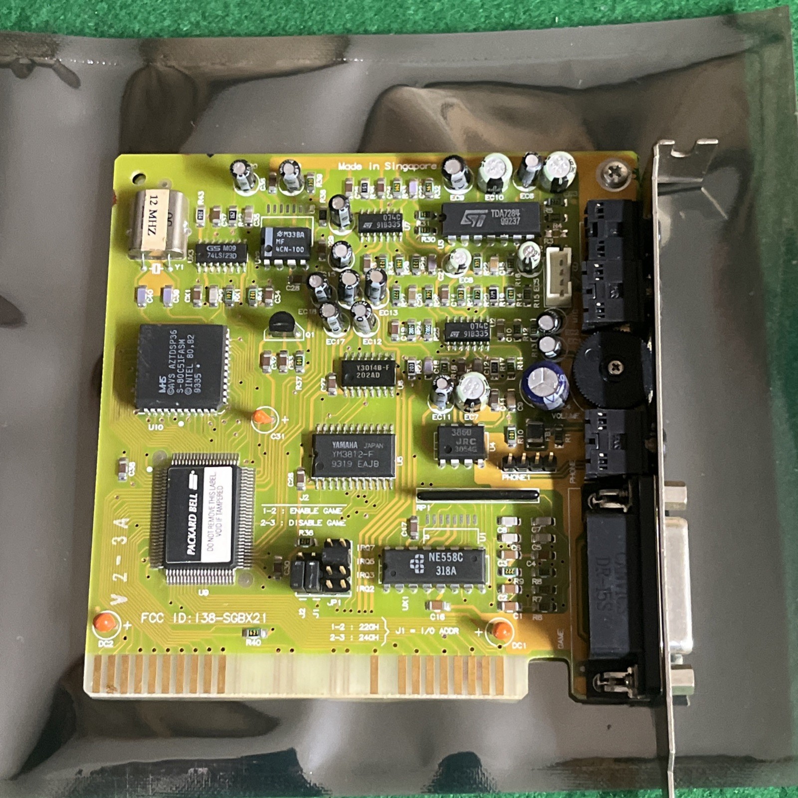 Aztech Sound Galaxy BX II 8-bit ISA Soundkarte OPL2, I38-SGBX21, retro, 1993b@2M