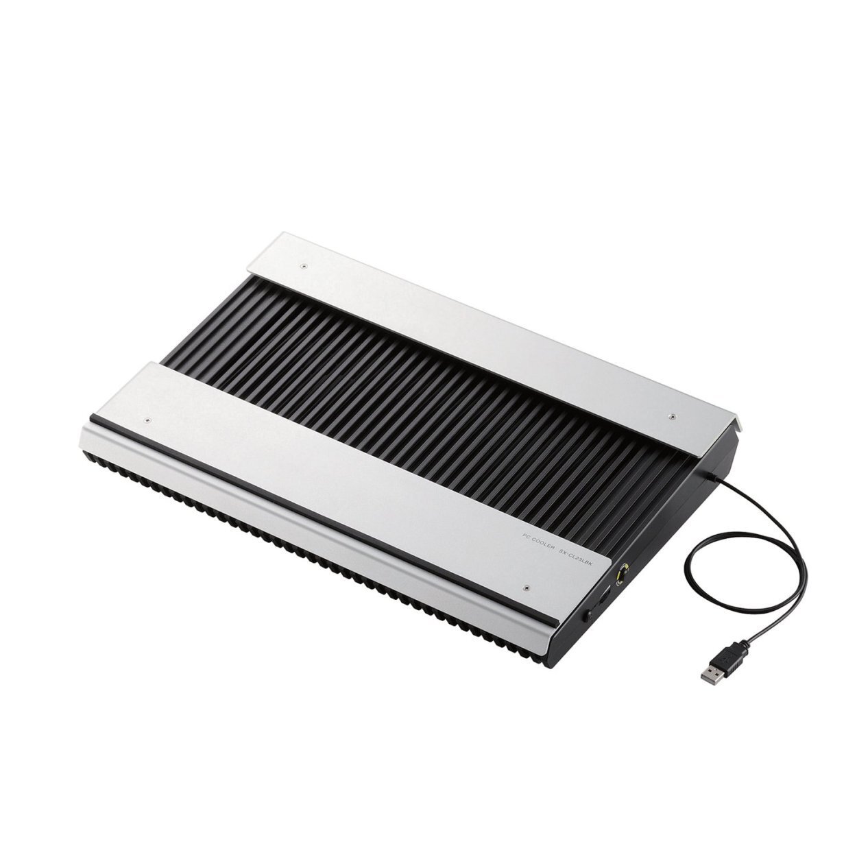 Elecom Laptop Cooling Stand Black SX-CL23LBK PS3 PS4 Horizontal Aluminum Body