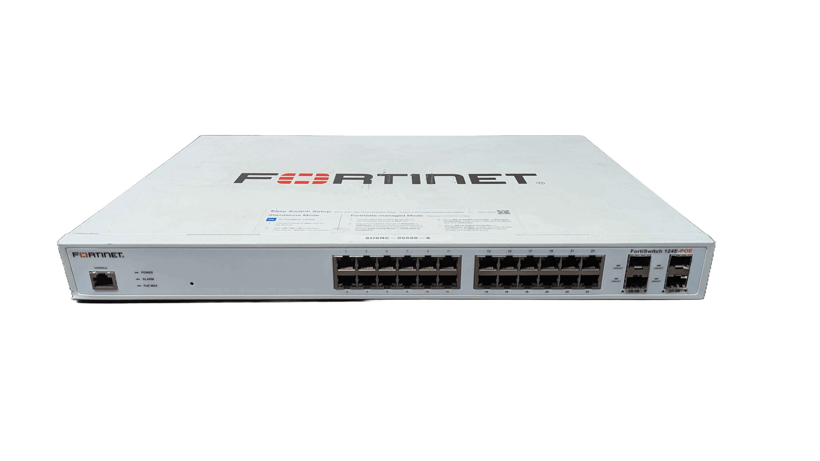Fortinet FS-124E-POE FortiGate Switch 24 x GE RJ45 12 PORT POE 8z