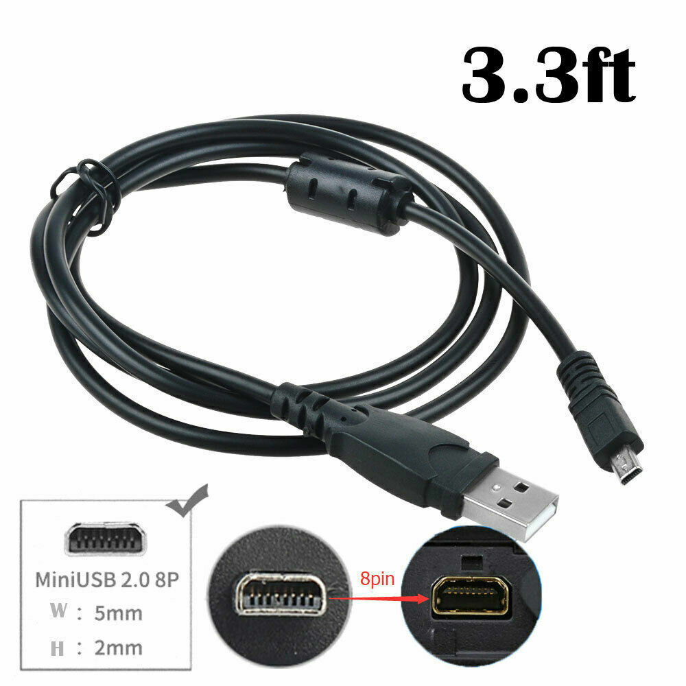 Fite ON USB Connect Data Sync Cable Cord Wire for Nikon Coolpix A10 Photo Camera