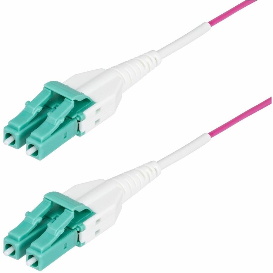 StarTech 5m (16.4ft) LC to LC (UPC) OM4 Multimode Fiber Optic Cable, Erika