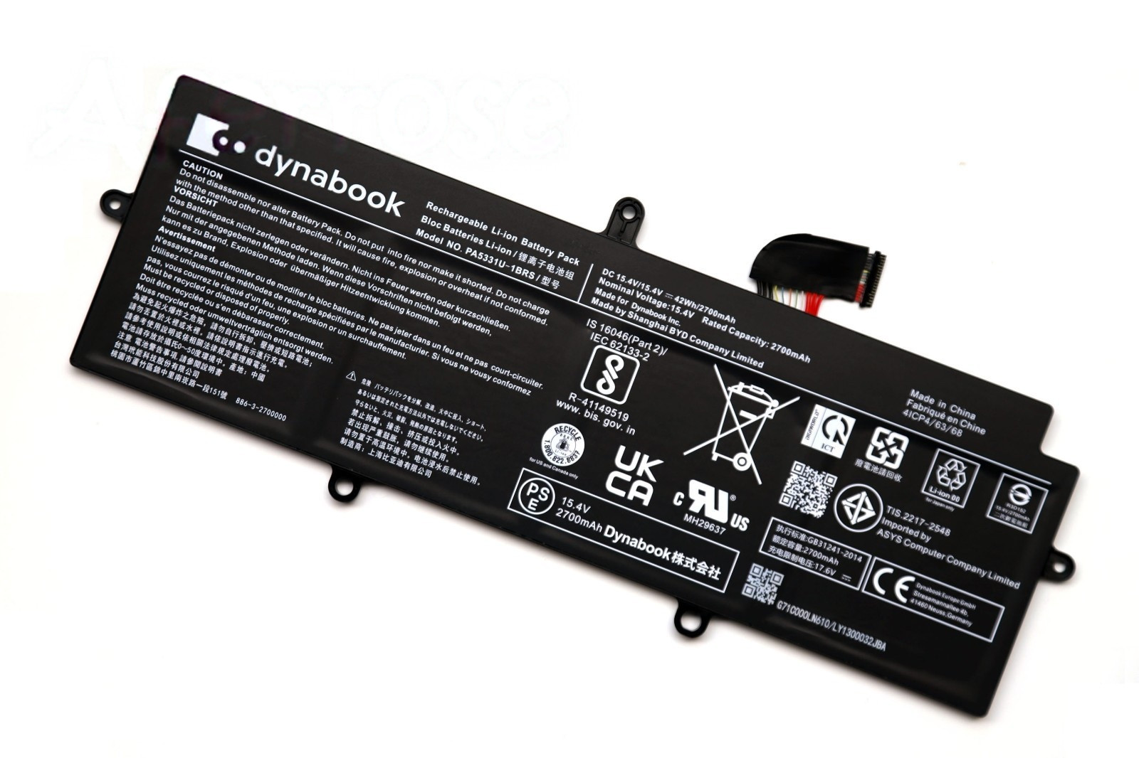 PA5331U-1BRS Battery For Dynabook Portege R30-E X30L-G Terca A30-G A40-E
