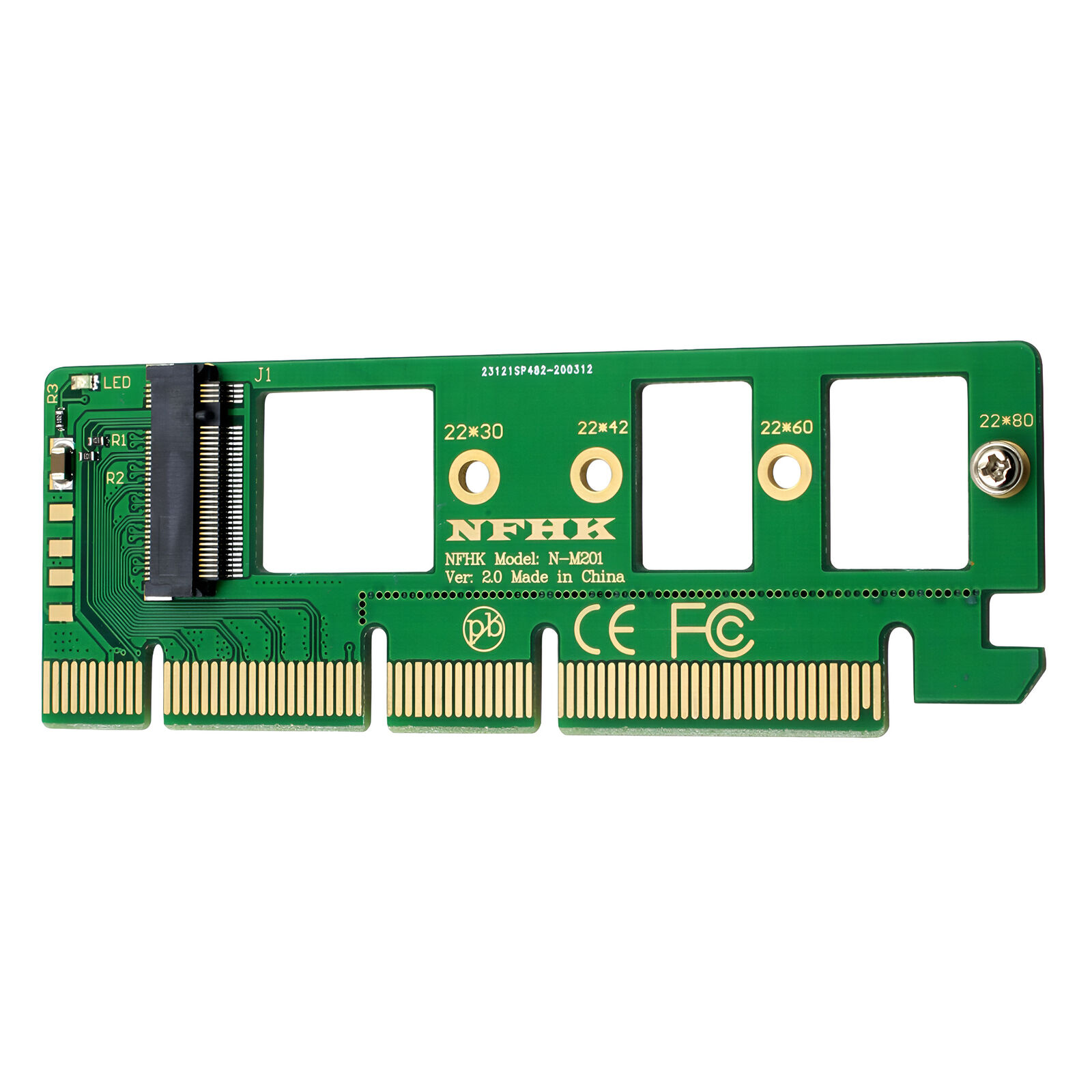 M.2 NGFF M-Key Desktop PCIe x4 NVMe SSD Adapter Card 2242 2260 2280 M2 Drive