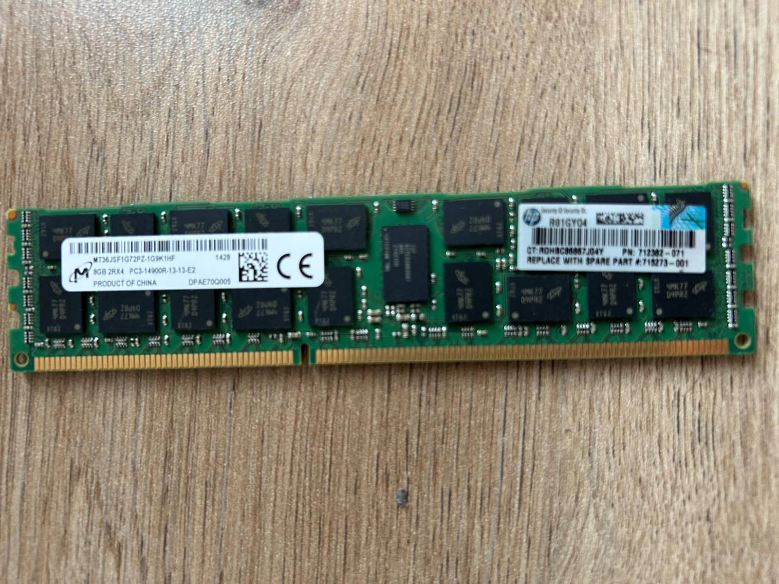 Micron 8Gb 2Rx4 PC3-14900R-13-13-E2 Server RAM