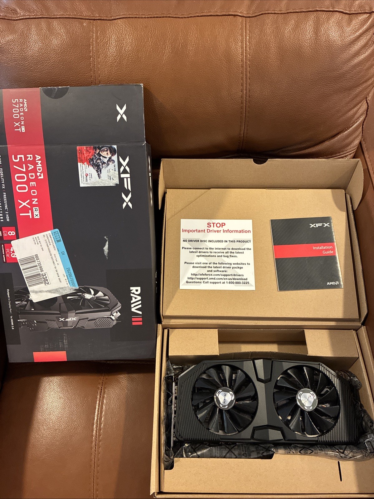XFX AMD Radeon RX 5700 XT Raw II 8GB Graphics Card Tested Working