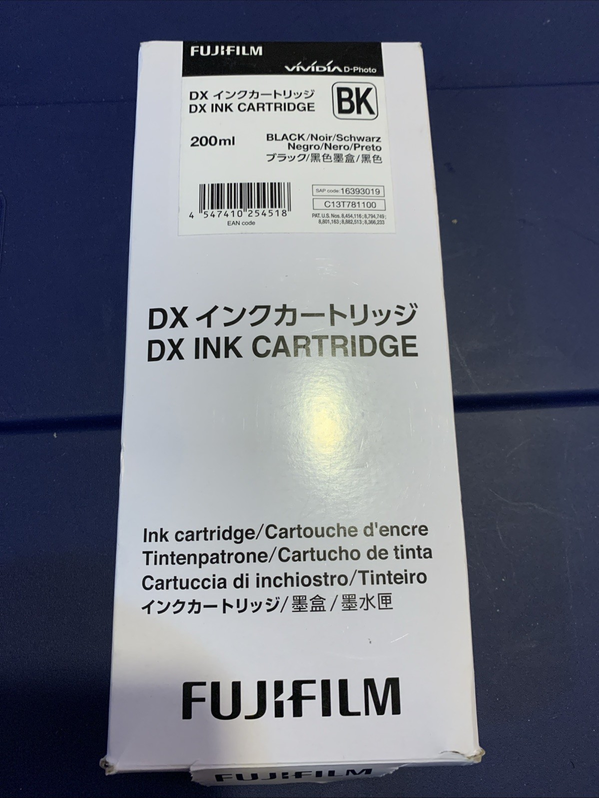 Fuji DX VIVIDIA Ink 200 ML for Frontier-S Printer Black  EXP 2024