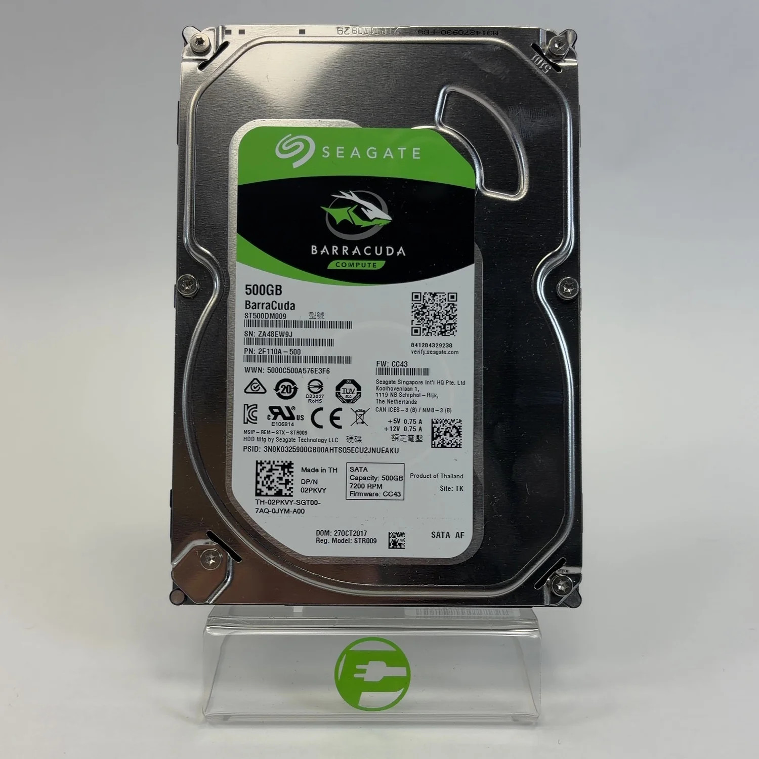 Seagate 2.5" Barracuda 1TB SATA III 6Gbps HDD 2F110A-500